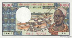 1000 Francs CONGO  1981 P.03e AU