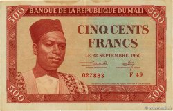 500 Francs MALI  1960 P.03