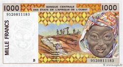 1000 Francs WEST AFRICAN STATES  1995 P.211Bf