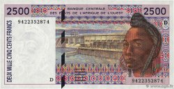 2500 Francs WEST AFRIKANISCHE STAATEN  1994 P.412Dc