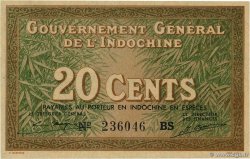 20 Cents FRENCH INDOCHINA  1939 P.086d