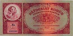 50 Korun Spécimen TCHÉCOSLOVAQUIE  1929 P.022s