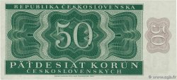50 Korun Spécimen CECOSLOVACCHIA  1950 P.071bs FDC