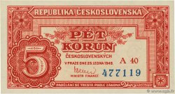 5 Korun TCHÉCOSLOVAQUIE  1949 P.068