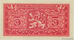 5 Korun TCHÉCOSLOVAQUIE  1949 P.068 NEUF
