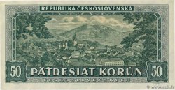 50 Korun CZECHOSLOVAKIA  1948 P.066a UNC