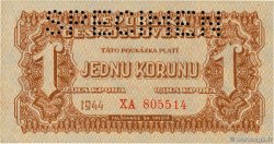 1 Koruna Spécimen TSCHECHOSLOWAKEI  1944 P.045s