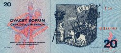 20 Korun TCHÉCOSLOVAQUIE  1970 P.092 NEUF