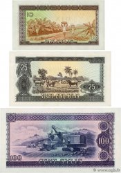 10 à 100 Sylis Lot GUINEA  1971 P.16, P.17 et P.19 ST