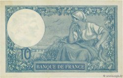 10 Francs MINERVE FRANKREICH  1917 F.06.02 VZ