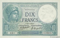 10 Francs MINERVE FRANCIA  1925 F.06.09 SC