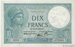 10 Francs MINERVE modifié FRANKREICH  1939 F.07.13 fST