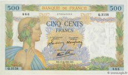 500 Francs LA PAIX FRANCIA  1941 F.32.18 AU+