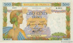 500 Francs LA PAIX FRANCE  1941 F.32.23 AU