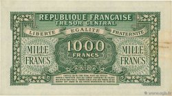 1000 Francs MARIANNE THOMAS DE LA RUE FRANCE  1945 VF.13.02 XF+