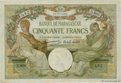 50 Francs MADAGASKAR  1926 P.038 fVZ