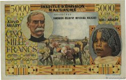 5000 Francs - 1000 Ariary MADAGASCAR  1955 P.055 q.BB