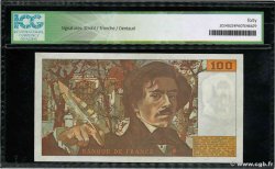 100 Francs DELACROIX modifié Fauté FRANKREICH  1980 F.69.04a fVZ