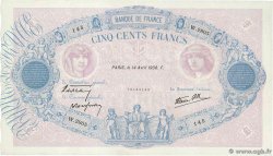 500 Francs BLEU ET ROSE modifié FRANCIA  1938 F.31.08 MBC+