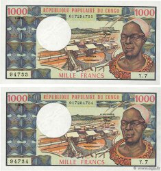 1000 Francs Consécutifs CONGO  1981 P.03e NEUF