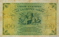 100 Francs REUNION  1945 P.37b F+