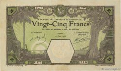 25 Francs DAKAR FRENCH WEST AFRICA Dakar 1926 P.07Bc MBC+