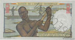 5 Francs Spécimen FRENCH WEST AFRICA  1943 P.36s FDC