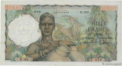 1000 Francs FRENCH WEST AFRICA  1955 P.48