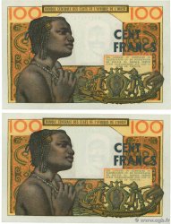 100 Francs Consécutifs WEST AFRIKANISCHE STAATEN  1965 P.002b fST+