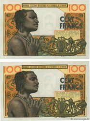 100 Francs Consécutifs STATI AMERICANI AFRICANI  1965 P.002b q.FDC