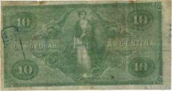 10 Pesos Fuertes ARGENTINA Buenos Aires 1873 PS.- BC