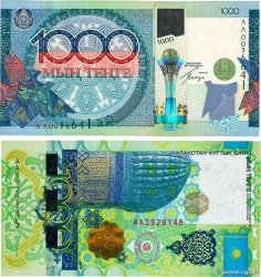 1000 Tengé Lot KAZAJSTáN  2010 P.35 et P.37