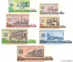 5 au 500 Mark Lot GERMAN DEMOCRATIC REPUBLIC  1975 P.27 au P.33 AU