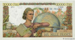 10000 Francs GÉNIE FRANÇAIS FRANKREICH  1954 F.50.69