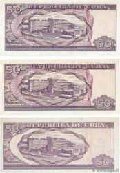 50 Pesos Lot CUBA  2009 P.123a/b/d UNC