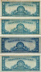 1 Peso Lot CUBA  1945 P.069(var) TB à TTB