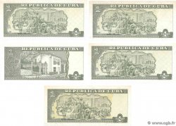 1 Peso Lot CUBA  2003 P.121(var) et P.125 UNC-