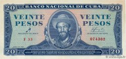 20 Pesos KUBA  1961 P.097a VZ