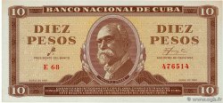 10 Pesos KUBA  1961 P.096a fST+