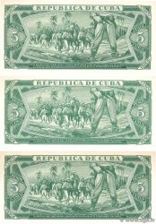 5 Pesos Consécutifs CUBA  1985 P.103c/d pr.NEUF