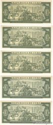 1 Peso Lot CUBA  1970 P.102a SC+