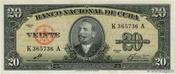 20 Pesos CUBA  1960 P.080c UNC