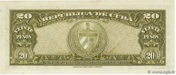 20 Pesos CUBA  1960 P.080c UNC