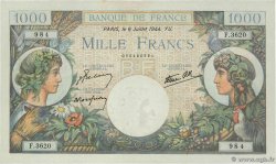 1000 Francs COMMERCE ET INDUSTRIE FRANCIA  1944 F.39.10