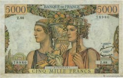5000 Francs TERRE ET MER FRANCE  1952 F.48.06