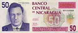 50 Cordobas NICARAGUA  1991 P.177b XF+