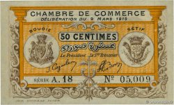 50 Centimes ALGERIA Bougie, Setif 1918 JP.139.03 UNC