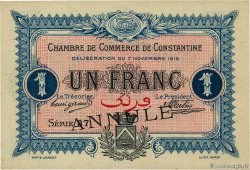 1 Franc Annulé ALGÉRIE Constantine 1916 JP.140.11