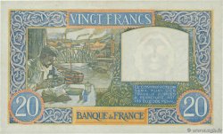 20 Francs TRAVAIL ET SCIENCE FRANCIA  1940 F.12.07 AU+
