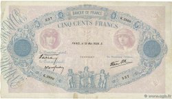 500 Francs BLEU ET ROSE modifié FRANCIA  1938 F.31.11 BC+